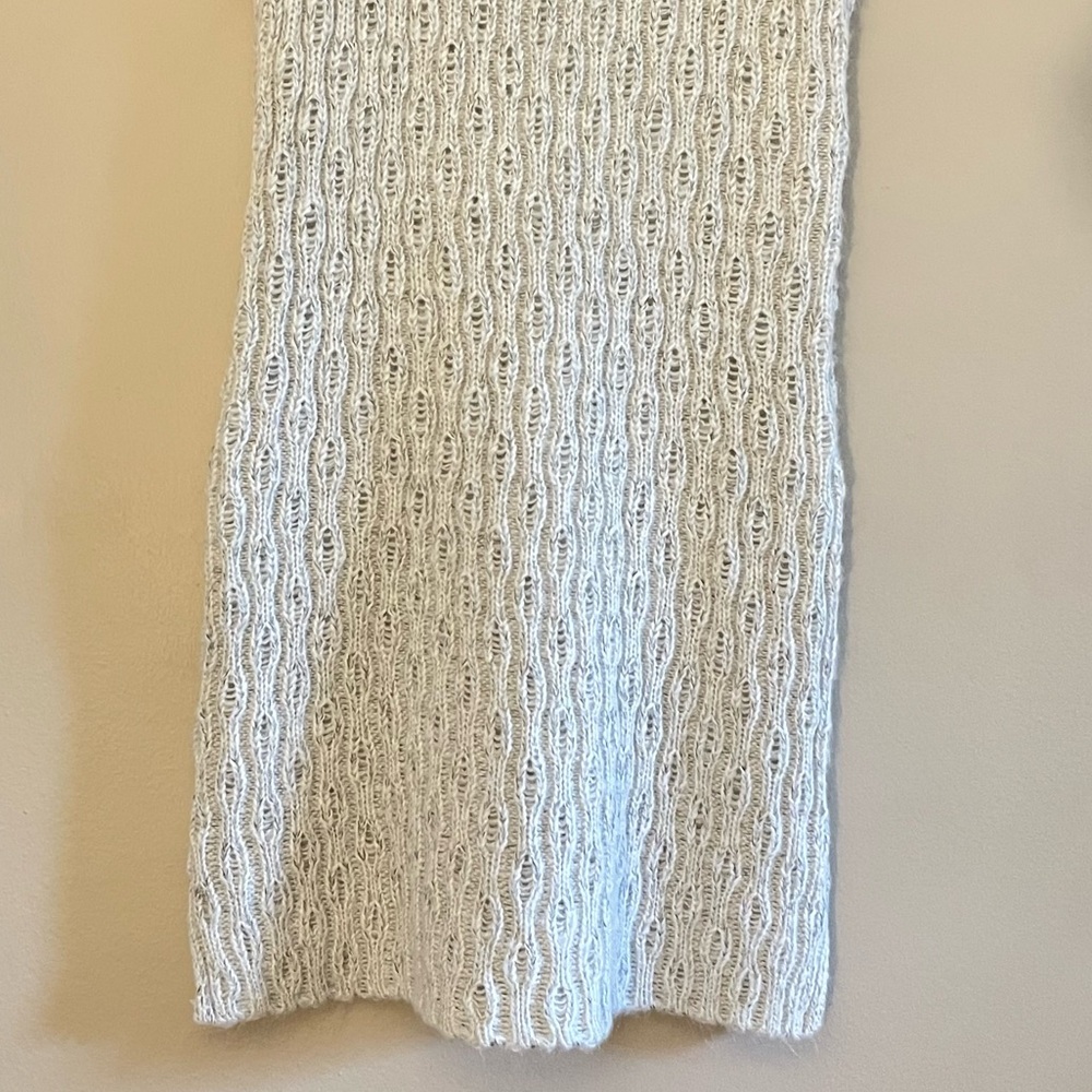 Dex Oatmeal Knit Short Sleeve V-Neck Sweater Dress – Size Medium EUC - Picture 4 of 15